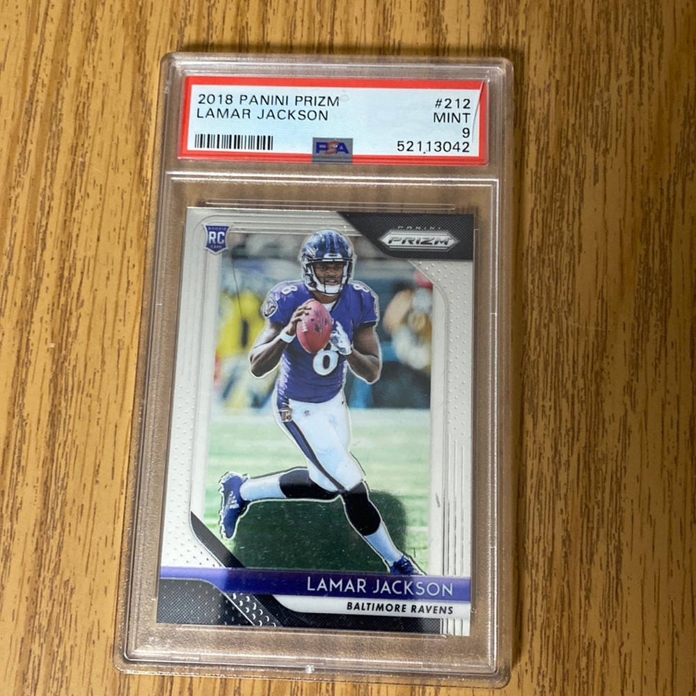 2018 Lamar Jackson Panini Prizm Rookie Card